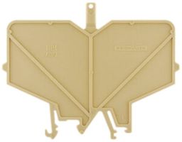 Paroi de fermeture/intermédiaire Weidmüller HP 4 ADP3 82×3mm beige