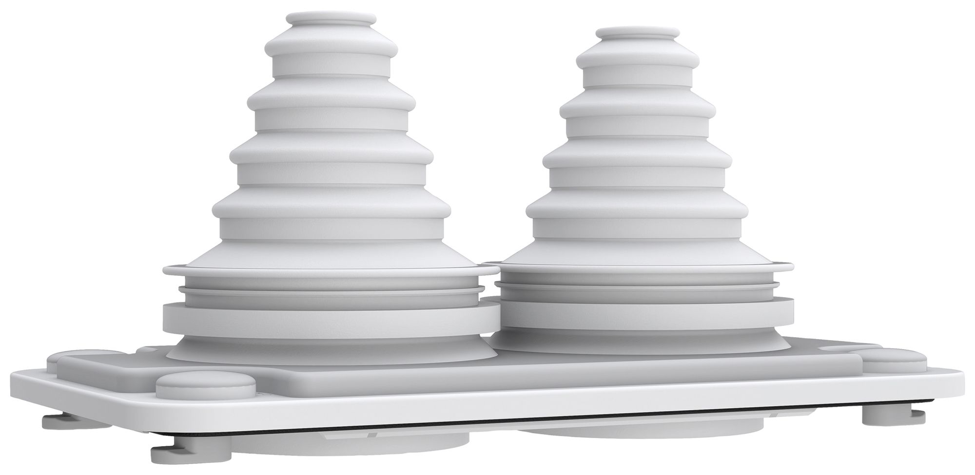 Plaque passe-câbles PrismaSeT XL 205×115×120mm membrane 2×58mm