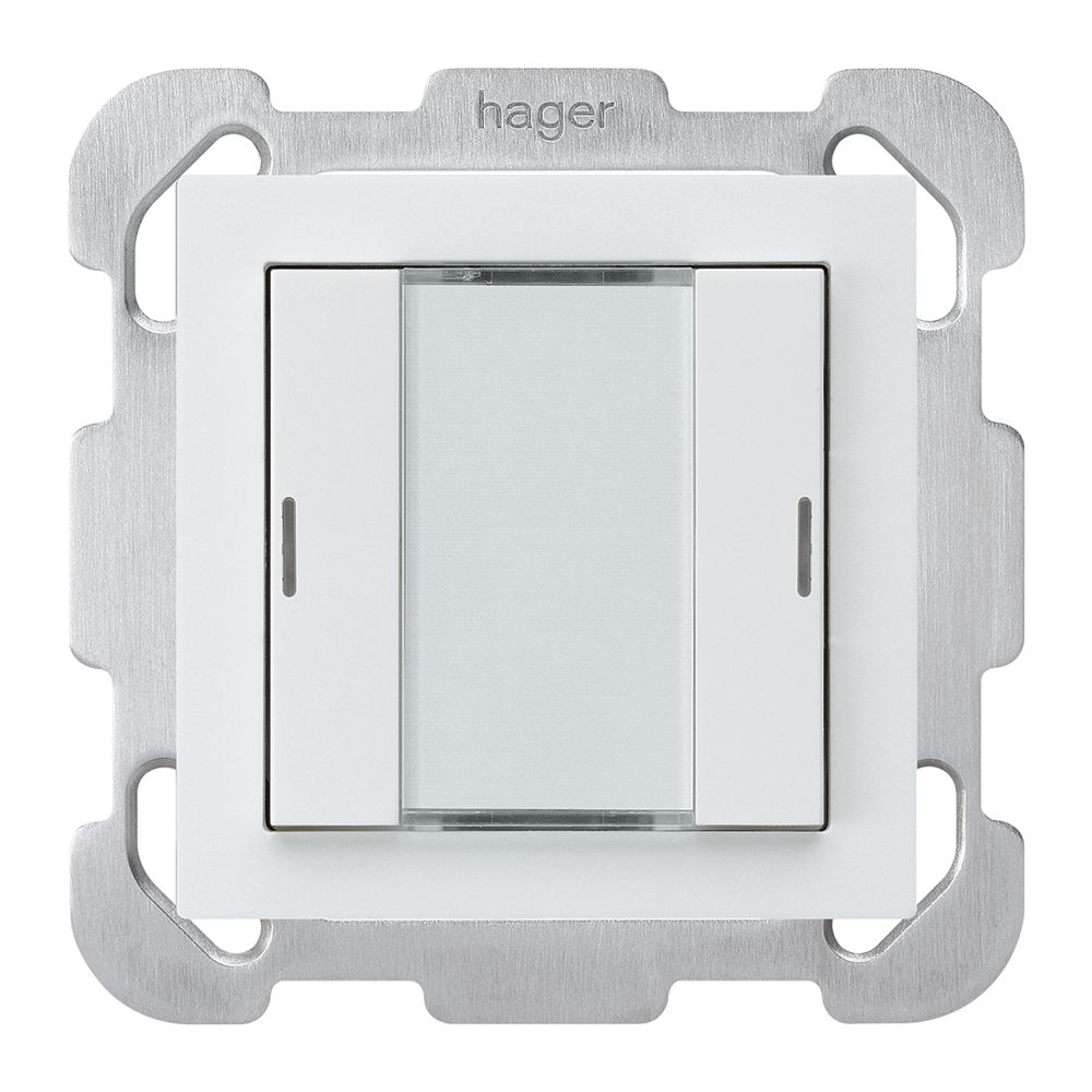 UP-Taster kallysto B KNX 2× RGB LED s/e-link weiss