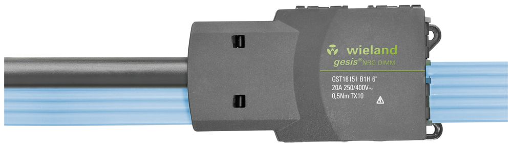 Alimentation Wieland gesis NRG réseau+dimm. pour câble rond, noir