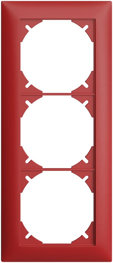 Abdeckrahmen EDIZIOdue 1×3 berry
