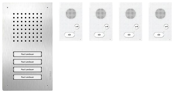 UP-Audio-Set Siedle, Bus-System Classic, 4 Ruftasten