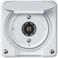 Schlüsselschalter robusto Serienschalter 16A 250V 86×86mm weiss