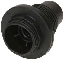 Fassung E14 Kunststoff M10×1 schwarz mit Randmantel