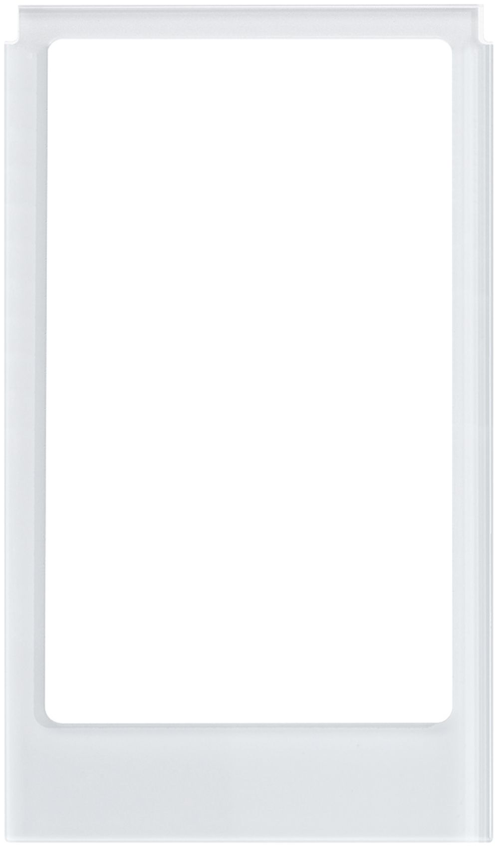 Designrahmen Video Hager elcom.touch eckig Glas weiss