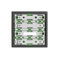 Piastra frontale EDIZIO.liv SNAPFIX® per pulsante UNI 3903-2 senza LED grs