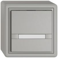 Pulsante universale AP EDIZIO.liv UNI SNAPFIX® 5…48V s.LED 1× com.2T targ.grc