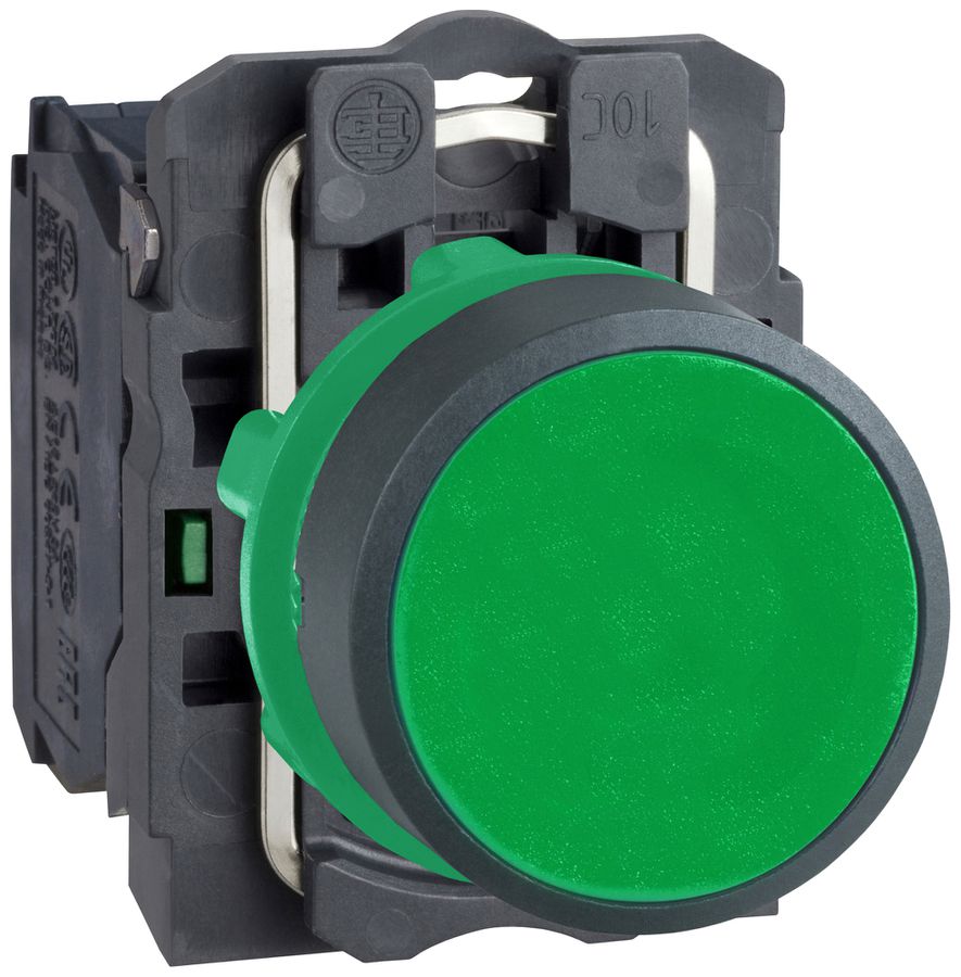 Poussoir Harmony XB5 plat vt Ø22.5mm 1NO IP66