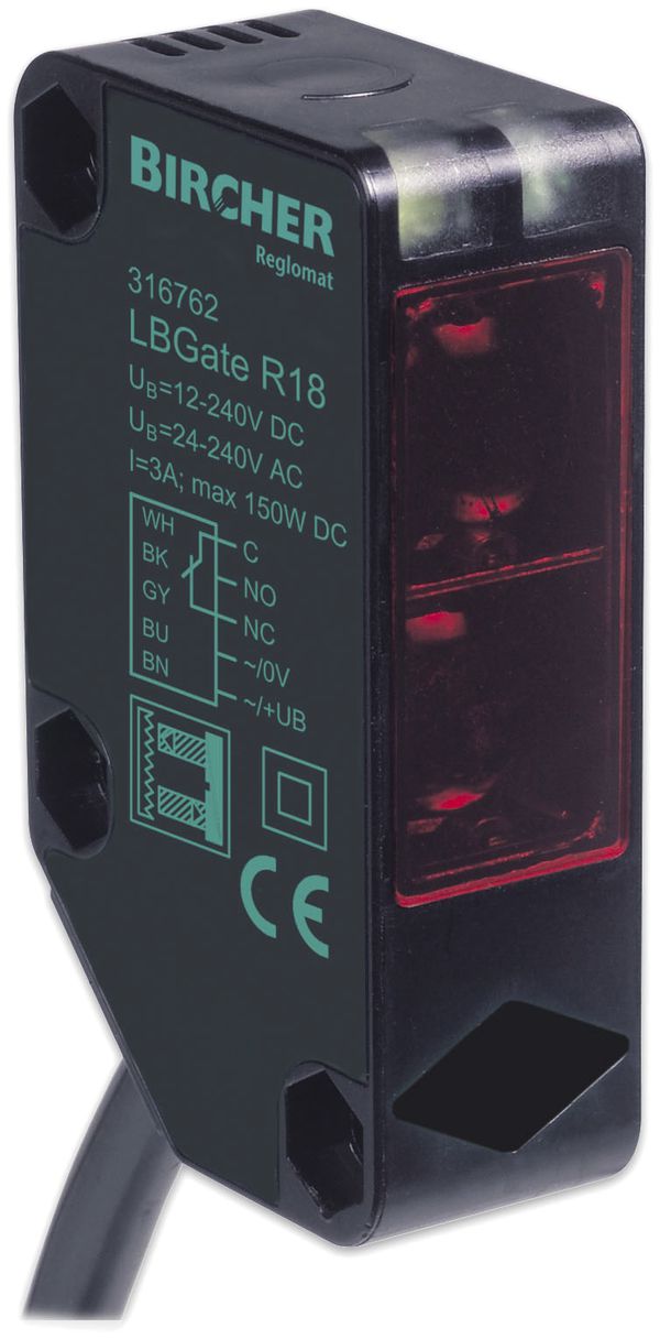 Barrière lumineuse réflectrice BBC Bircher LBGate R18