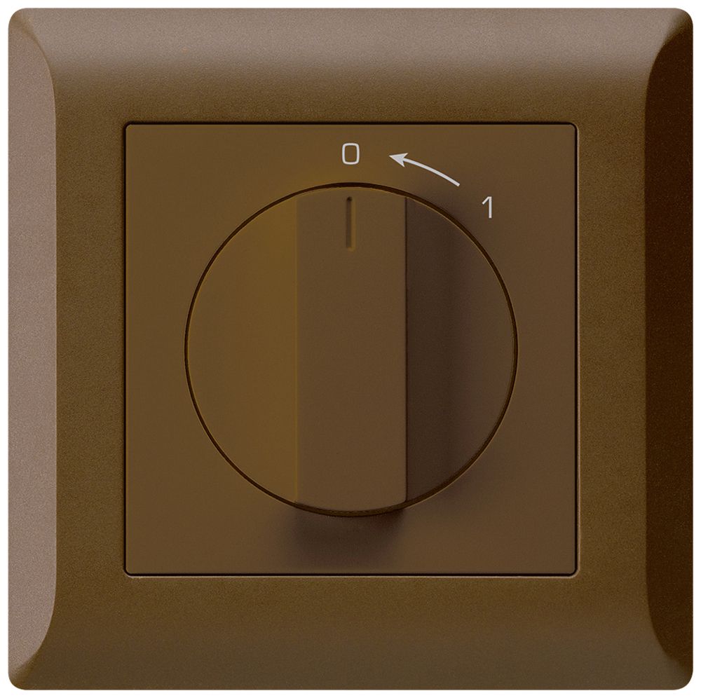 UP-SchwenkTaster 0<-1/1L kallysto.line braun mit Drehgriff