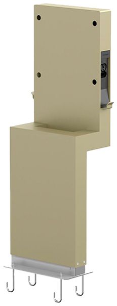 Poteau de montage Scame BE-D une face 1907.5×594×375mm acier bronze