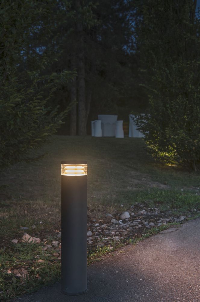 Testa d.lampa.LED SLV M-POL S Louver 11W 145lm 927/930 IP65 Ø120.9mm antr.