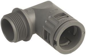 Anschlusswinkel 90° M32 28.5×24mm grau AGRO Flexa-Quick IP67