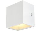 Applique LED SLV SITRA CUBE WL 10W 1120lm 3000K IP44 90°/90° blanc