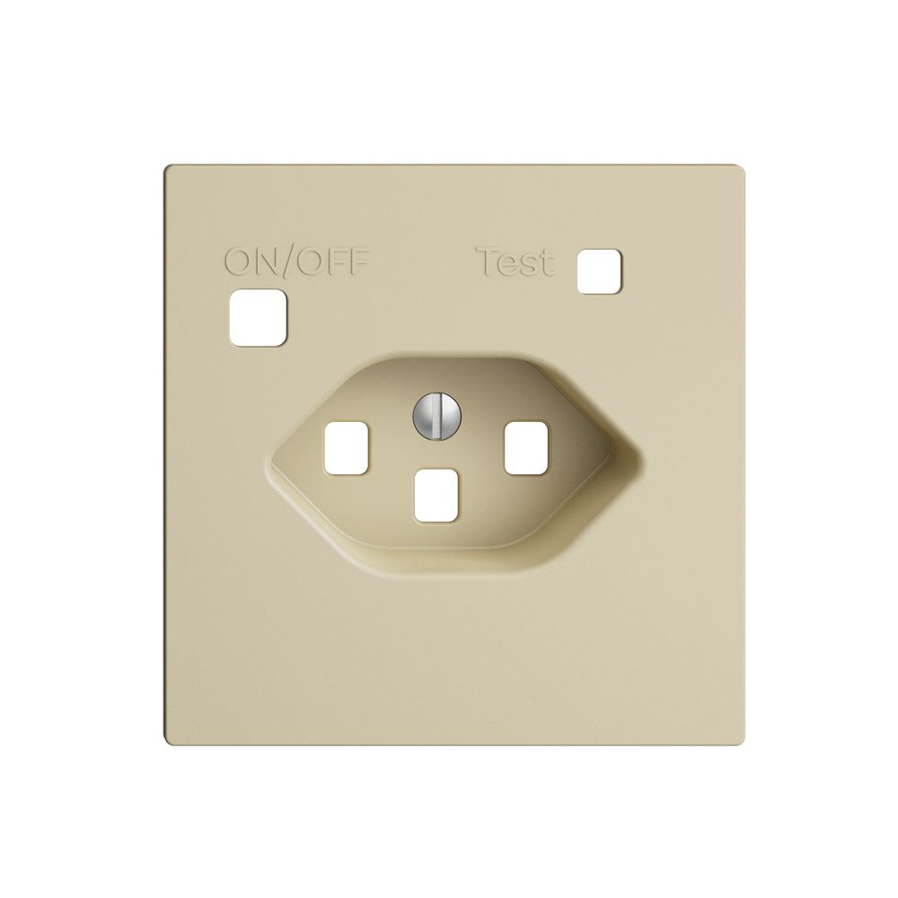 Frontset EDIZIOdue zu FI-Steckdose F, T23, vanille