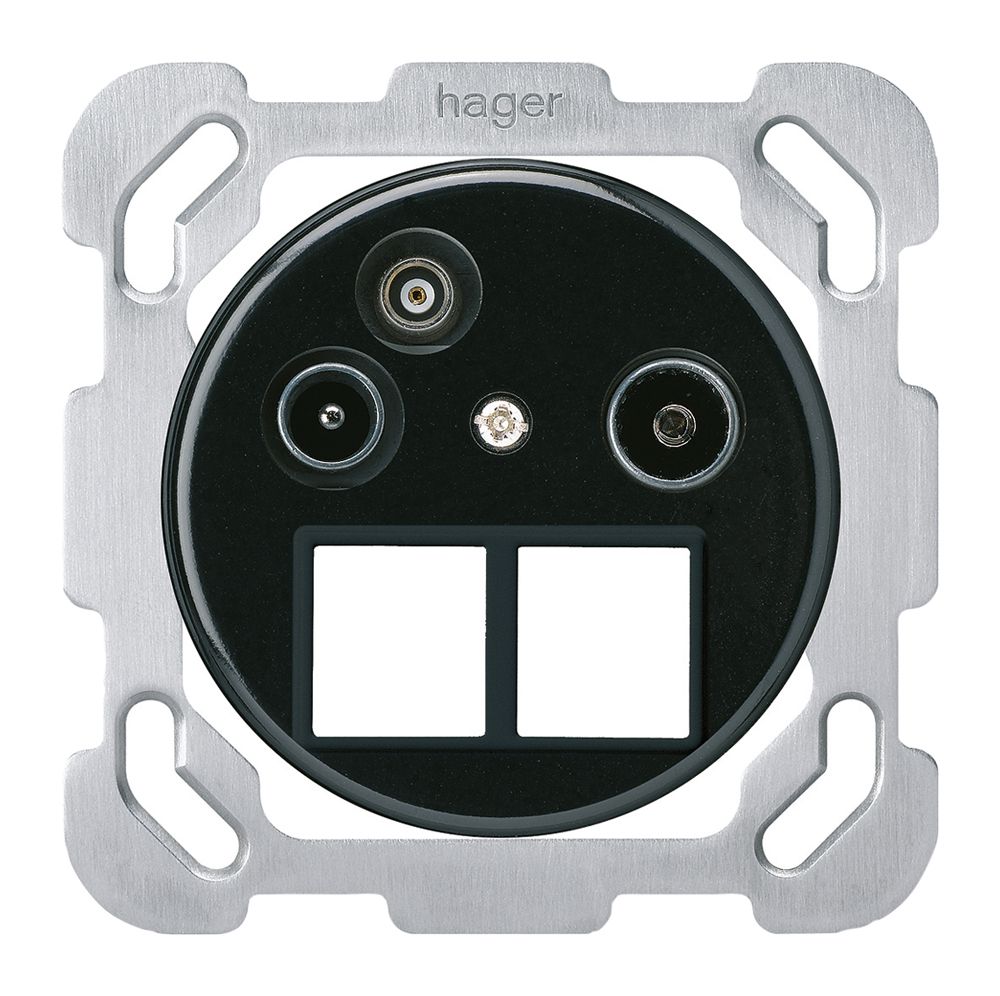 UP-Antennendose TV-R-Daten basico HMS B 2GHz 10.5db schwarz