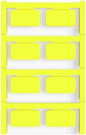 Marcatore per apparecchi Weidmüller MultiCard CC autoadesiva 15×27mm PA66 giallo