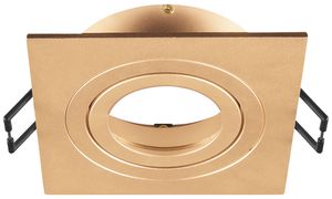 Einbaurahmen SLV NEW TRIA 75 Aluminium 90×90×26mm Messing
