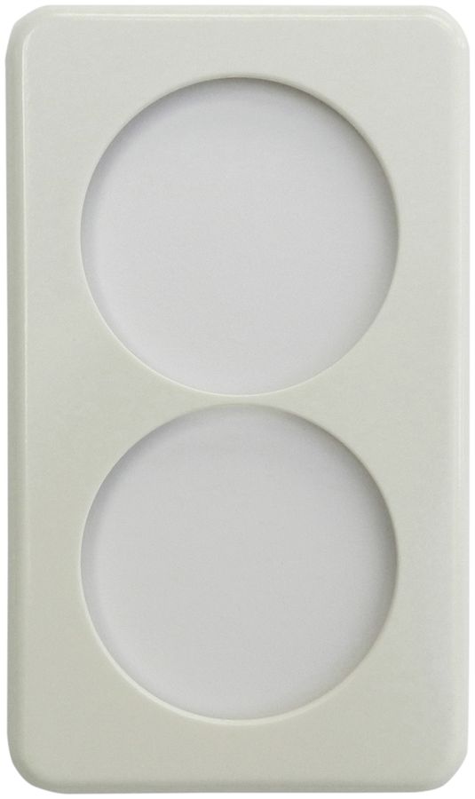 Plaque de rec. grd.I-I blanc, distance d'appareil 60mm