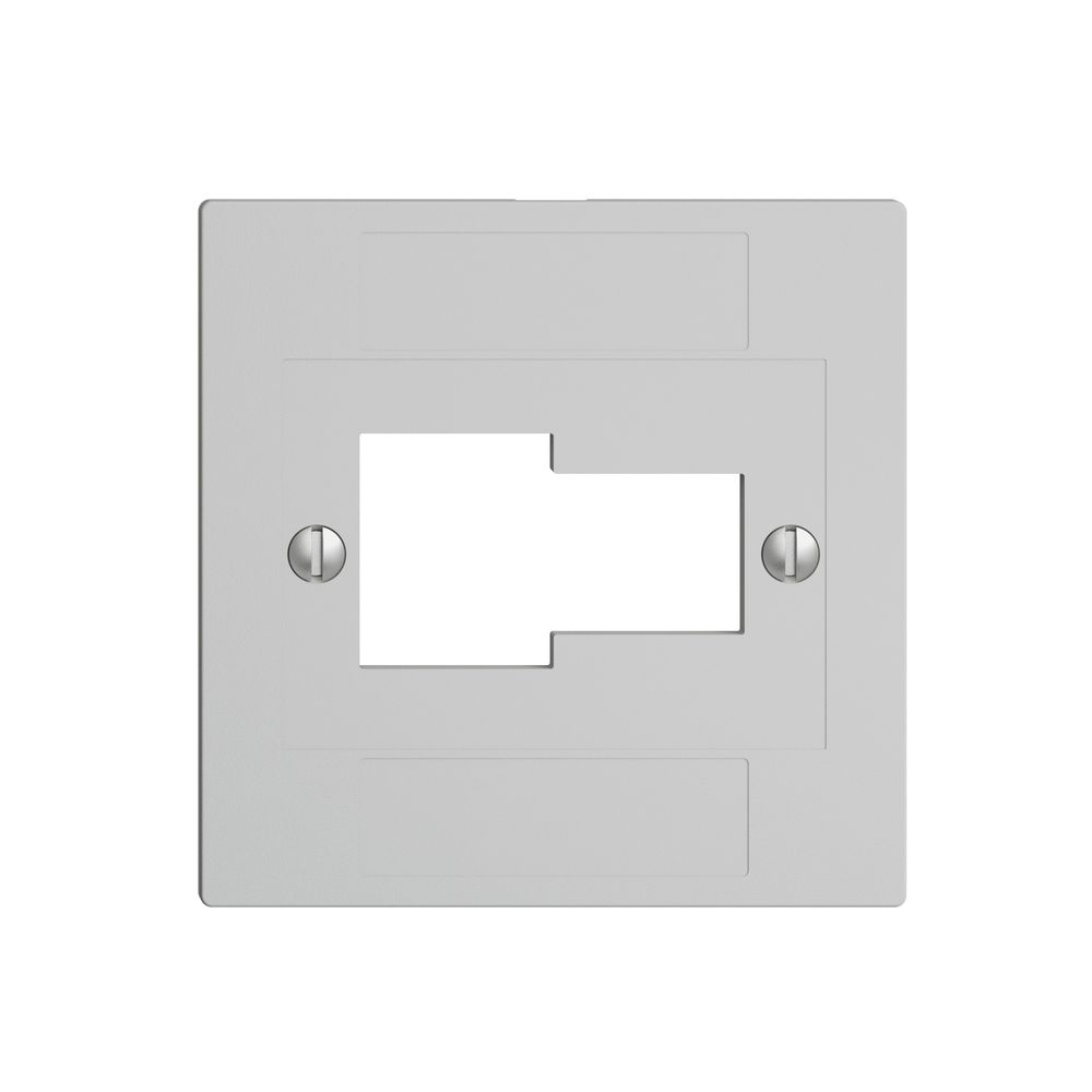 Frontplatte 1×TT,1×RJ45 hellgrau ITplus ITM EDIZIOdue