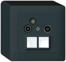 AP-Antennendose R/TV-Daten kallysto HMS 2GHz 4dB schwarz