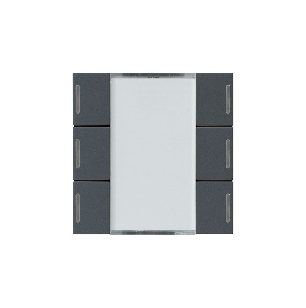 Kit frontale Hager kallysto 6×KNX LED systemlink/easylink antracite