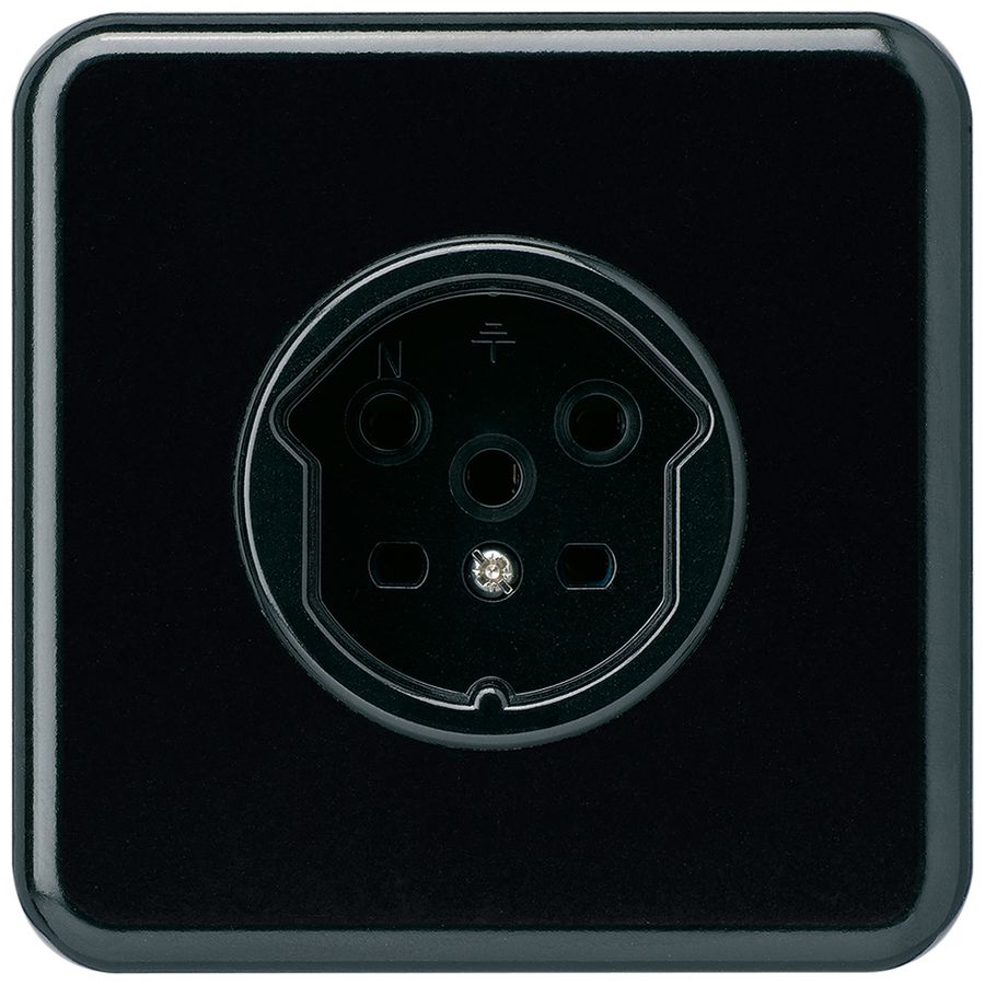 UP-Steckdose basico T15 schwarz