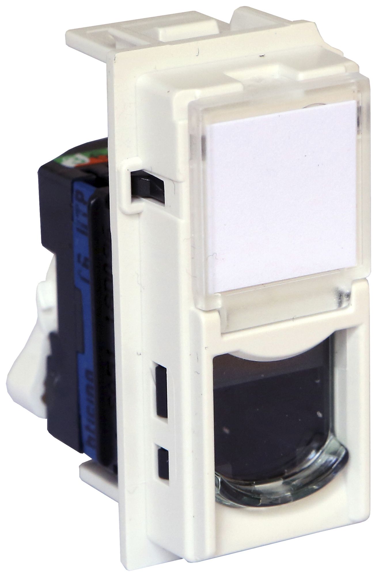 Datendose Living Now Kategorie 6 UTP 1 Modul weiss