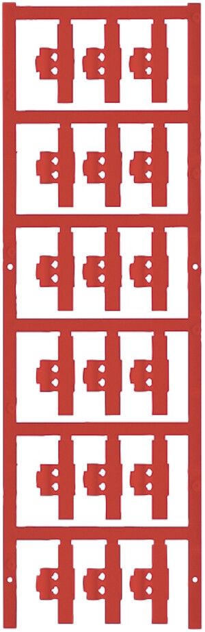 Marqueur de conducteur Weidmüller MultiCard SFC p.Ø1.5…2.5mm 30×5.8mm PA66 rouge