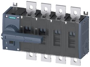 Sectionneur de charge AMD Siemens SENTRON 3KD4 4P 630A 1000V 8NC 8NO IP00 gris