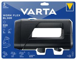 LED-Taschenlampe VARTA Work Flex BL30R 550lm, mit Akku via USB, 16h, IPX4