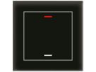 Pulsante KNX RGBW INC MDT BE-GTL10S.01S 1t/2a vetro nero "neutrale"