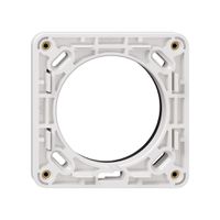 NUP-Montagerahmen NEVO, 1×1, mit Moosgummidichtung, 87×87mm, weiss