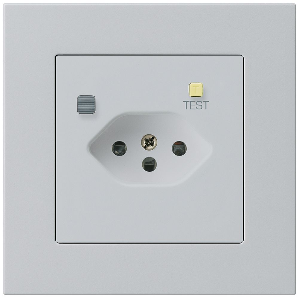 UP-Steckdose KPR T13 FI 30mA hellgrau