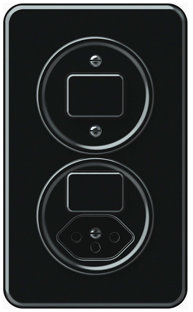 Combinazione INC origin sch 3/1L + sch 3/1L+T13 88×148mm nero