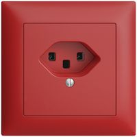 UP-Steckdose EDIZIOdue T23 16A berry, Schraubklemmen