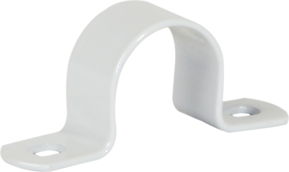 Bride Plica 2-lappig M20 Stahl lackiert hellgrau