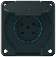 UP-Steckdose robusto 1×Typ 15 IP55 schwarz