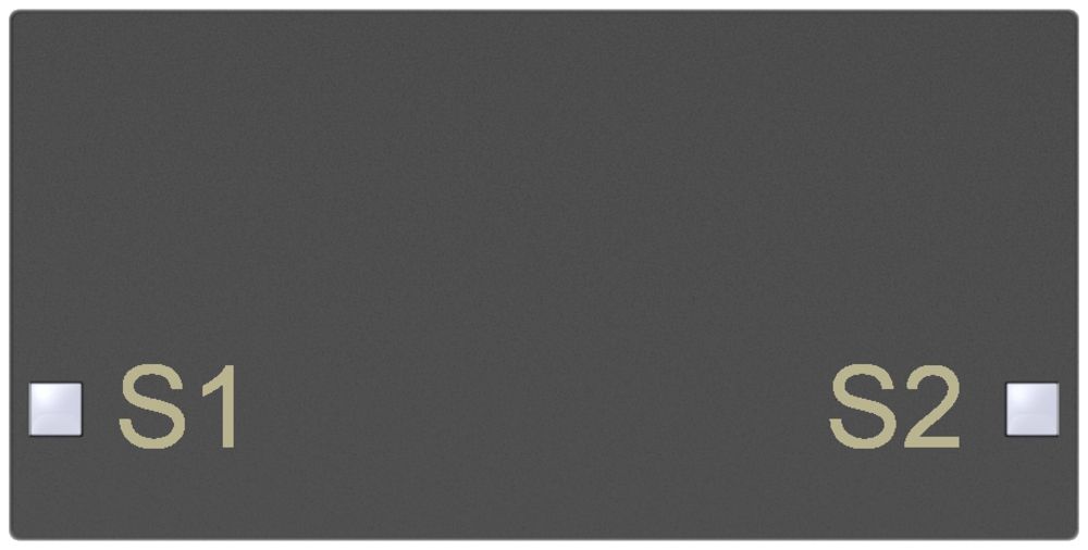 Taste SIDUS 2/4f zu Tastsensor mit Aufdruck S1/S2, anthrazit